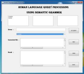 Sematic Grammer Based Sql Query Proccessinbg